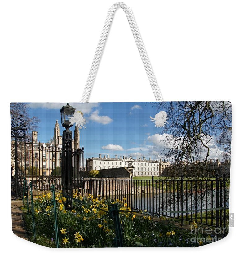 Cambridge Weekender Tote Bag featuring the photograph Cambridge. End of March. by Elena Perelman