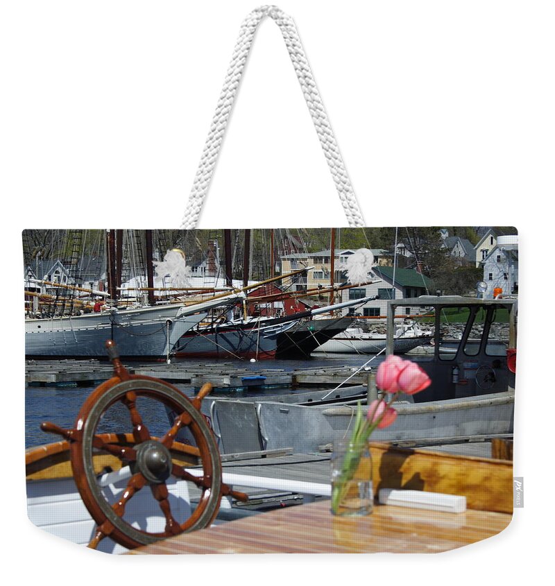 Seascape Weekender Tote Bag featuring the photograph Camden Romance by Doug Mills