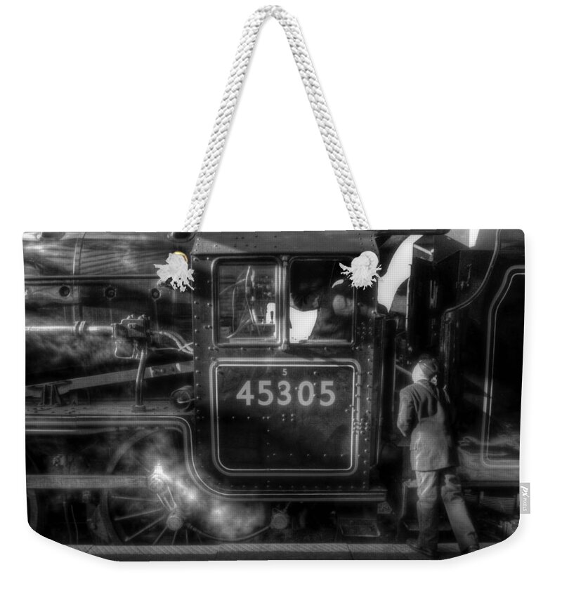 Yhun Suarez Weekender Tote Bag featuring the photograph Can I Go For A Ride by Yhun Suarez