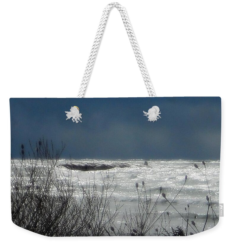  Weekender Tote Bag featuring the photograph Canadian Storm by Elizabeth Harllee