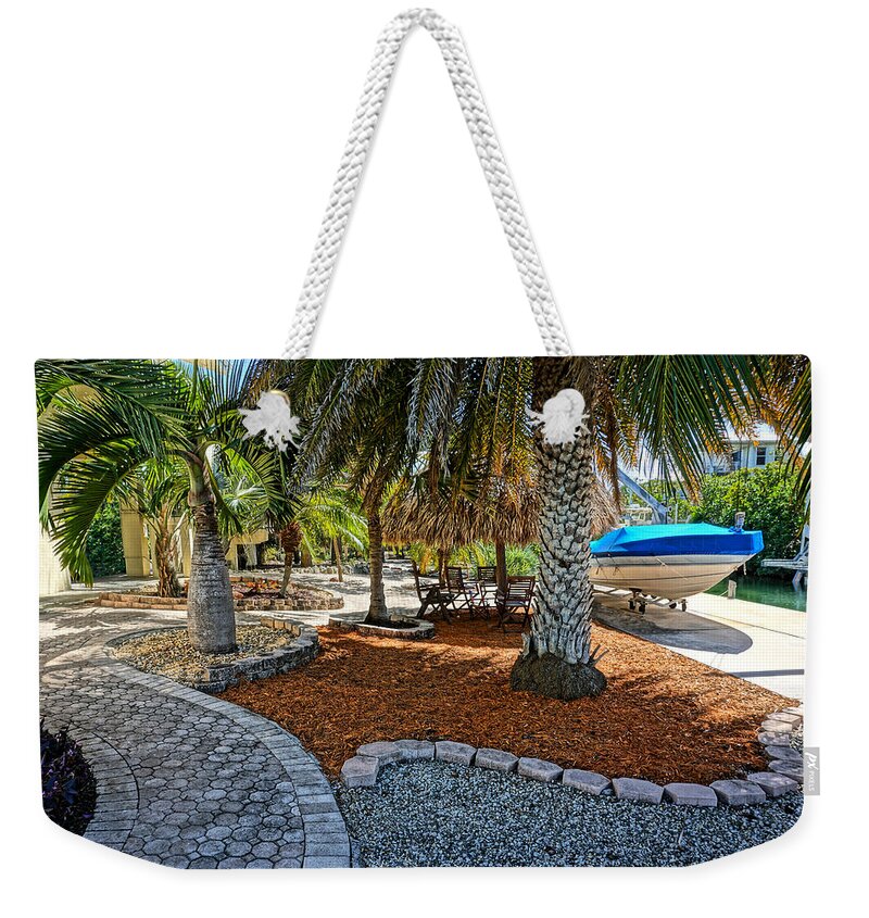Florida Weekender Tote Bag featuring the photograph Canal Landscape by Kathi Mirto