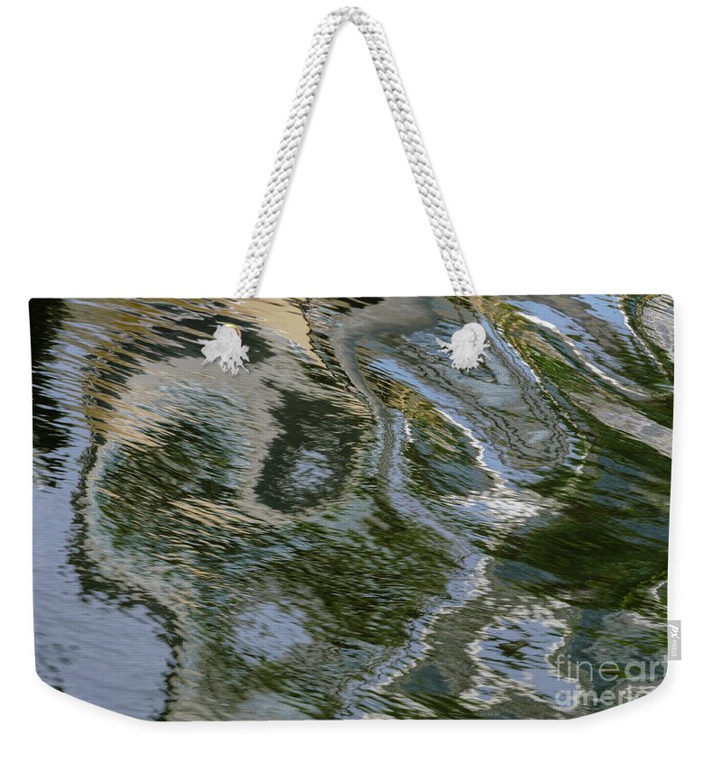 Water Weekender Tote Bag featuring the photograph Canal Ripples 2 by Werner Padarin