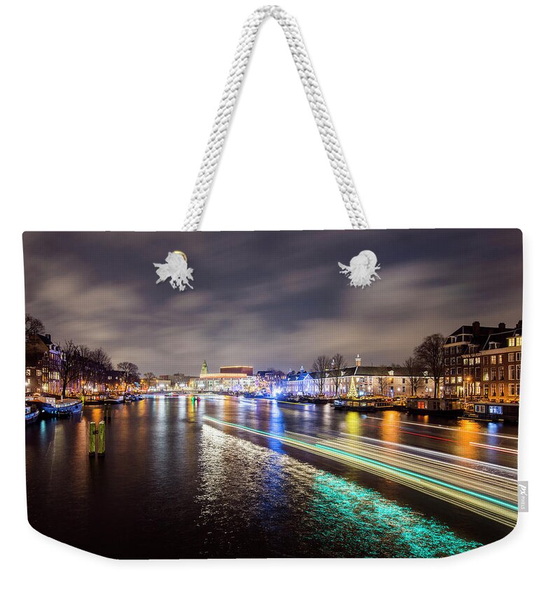 Travel Weekender Tote Bag featuring the photograph Canal Streaking IV by Matt Swinden