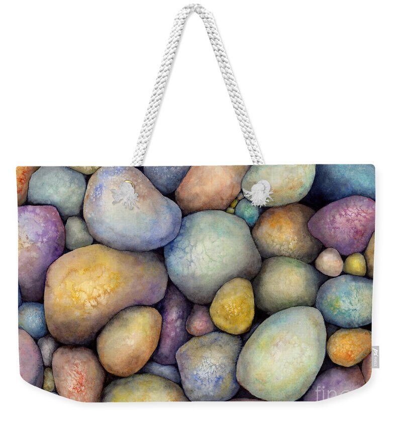 Rock Candy Weekender Tote Bag featuring the painting Rock Candy by Hailey E Herrera