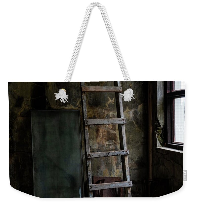 Iceland Weekender Tote Bag featuring the photograph Cannery Ladder by Tom Singleton