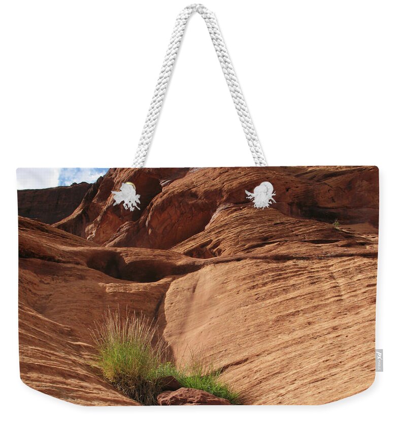 Brad Brailsford Weekender Tote Bag featuring the photograph Canyon Decent by Brad Brailsford