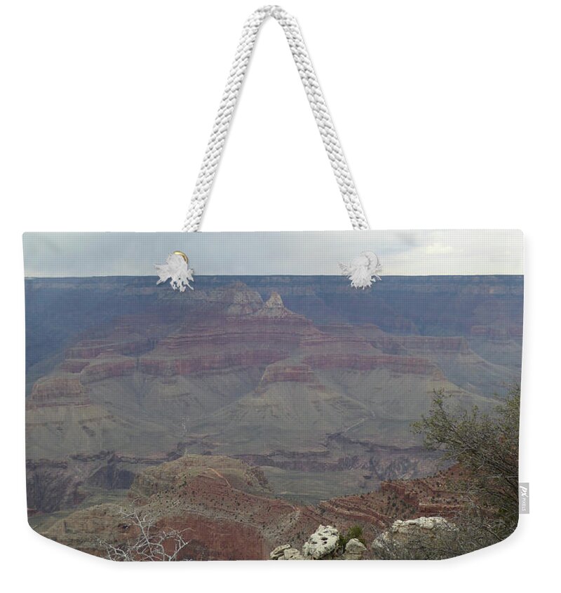 Afternoon Weekender Tote Bag featuring the photograph Canyon Edge by Gordon Beck