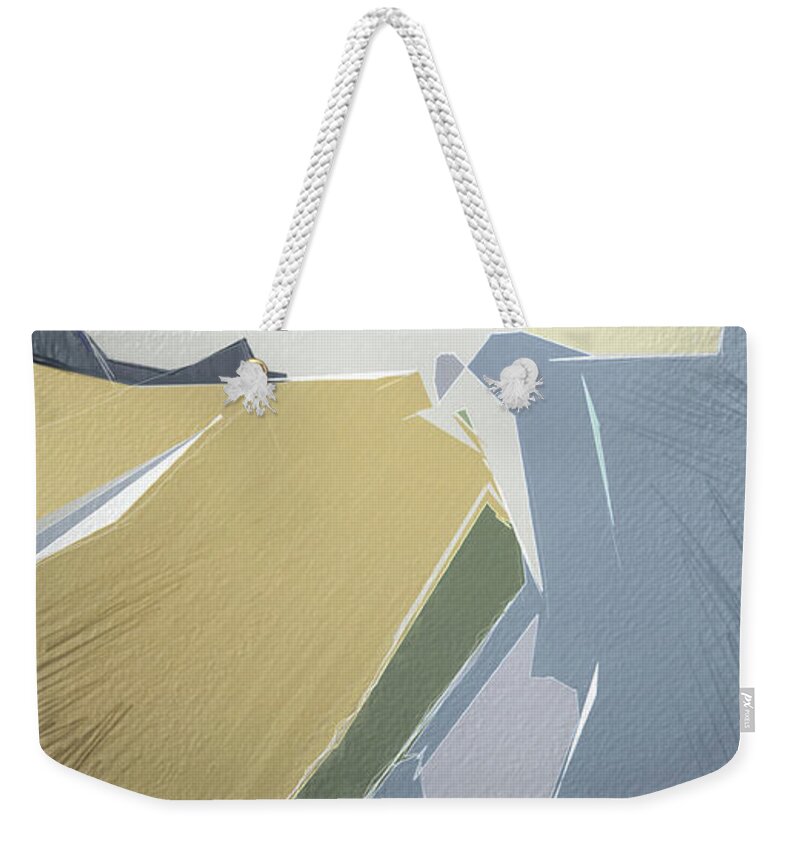 Abstract Weekender Tote Bag featuring the digital art Canyon by Gina Harrison