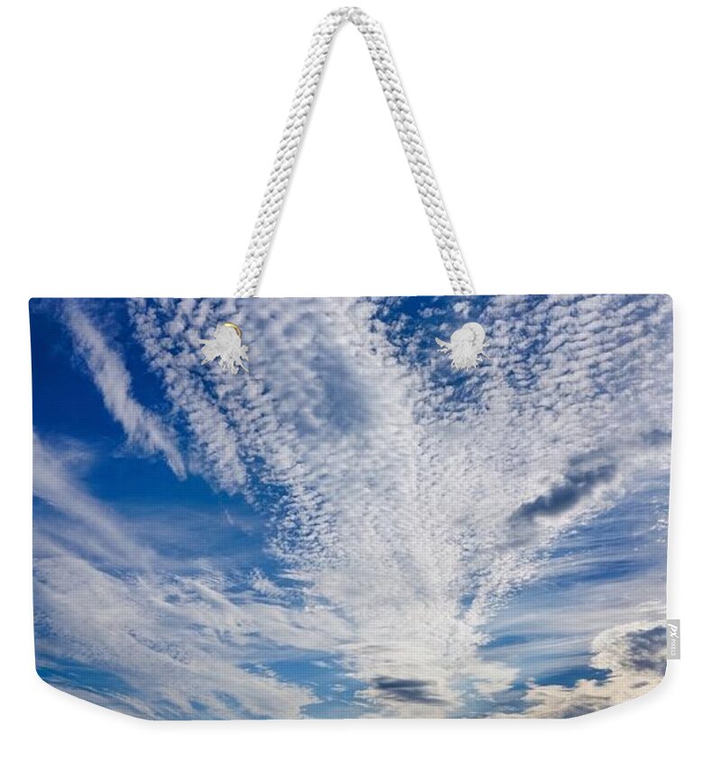  Weekender Tote Bag featuring the photograph Cape Clouds by Kendall McKernon