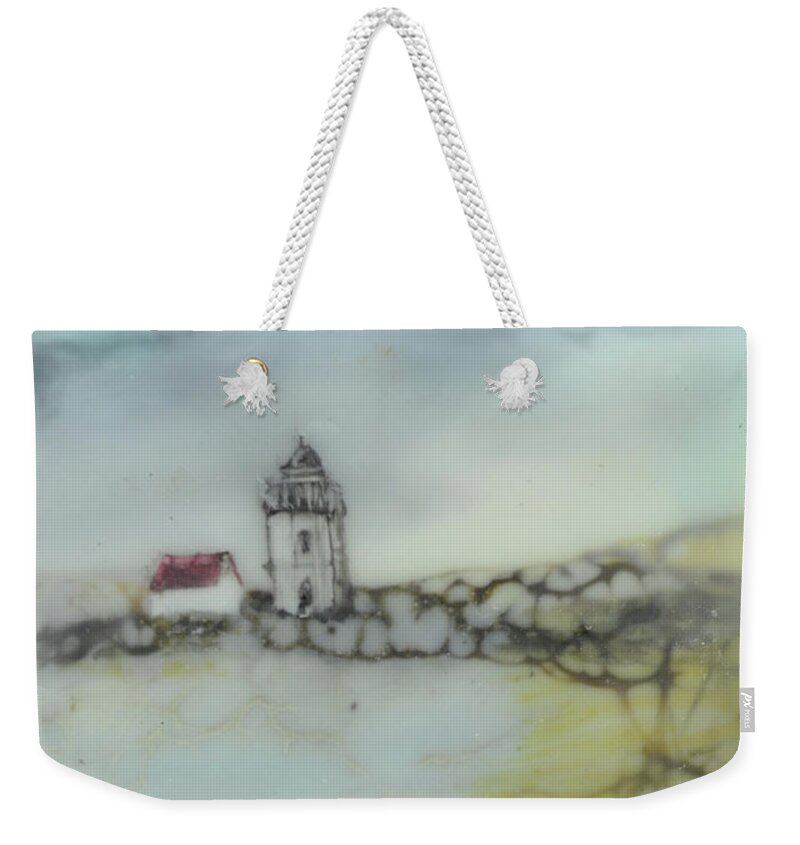Cape Weekender Tote Bag featuring the painting Cape Cod Lighthouse by Jennifer Creech