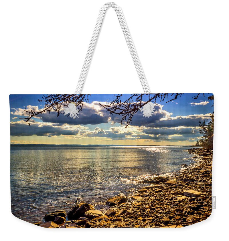 Canada Weekender Tote Bag featuring the photograph Cape John by Mark Llewellyn