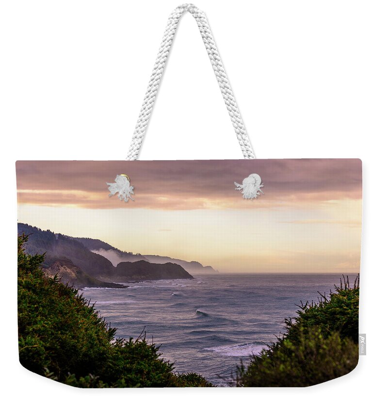 Weekender Tote Bag featuring the photograph Cape Perpetua, Oregon coast by Bryan Xavier