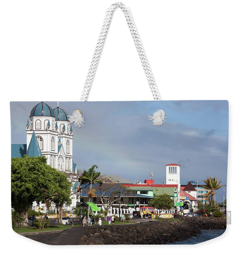 Buildings Weekender Tote Bag featuring the photograph Capital Of Samoa by Ramunas Bruzas