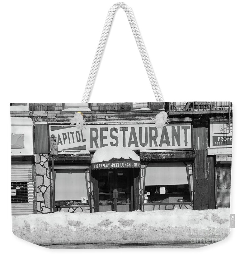 Capitol Weekender Tote Bag featuring the photograph Capitol Winter by Cole Thompson