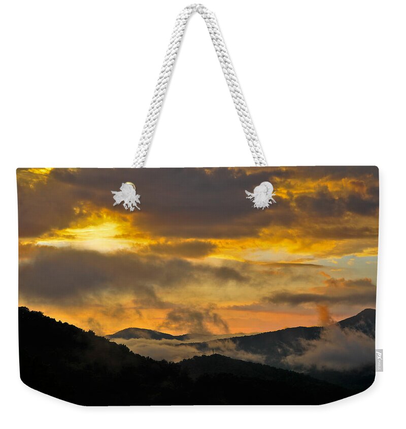 Beautiful Weekender Tote Bag featuring the photograph Carolina Sunset by Ginger Wakem