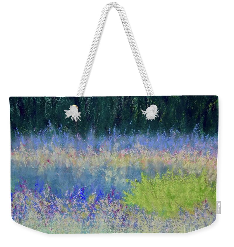  Weekender Tote Bag featuring the pastel Carol's Meadow by Barrie Stark