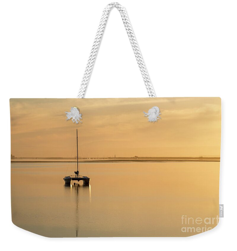 Catamaran Weekender Tote Bag featuring the photograph Catamaran sunset by Sheila Smart Fine Art Photography