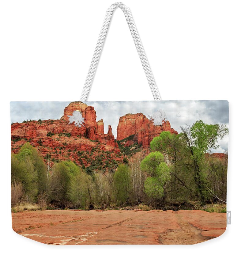 Cathedral Rock Weekender Tote Bag featuring the photograph Cathedral Rock Sedona by James Eddy
