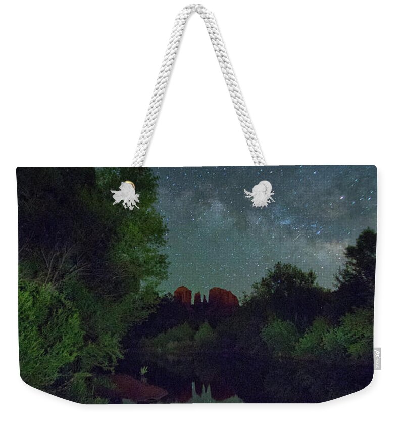 Cathedral Rock Weekender Tote Bag featuring the photograph Cathedrals' Nights by Tom Kelly