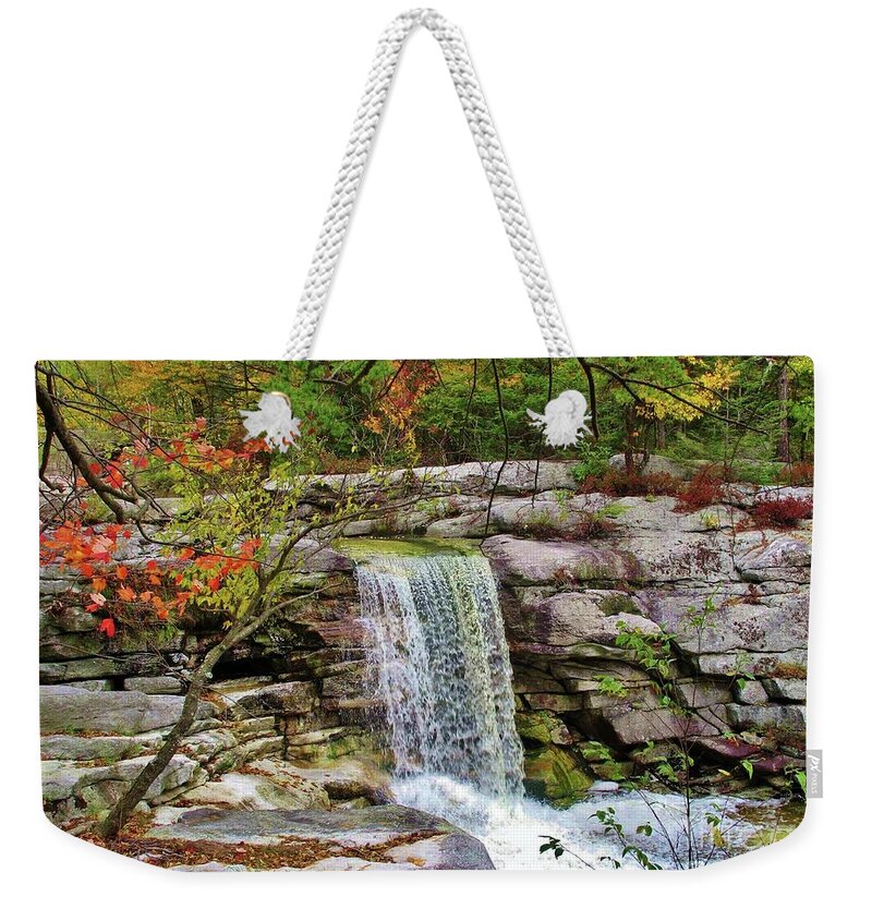 Landscape Weekender Tote Bag featuring the photograph Catskill Fall by Sheila Ping
