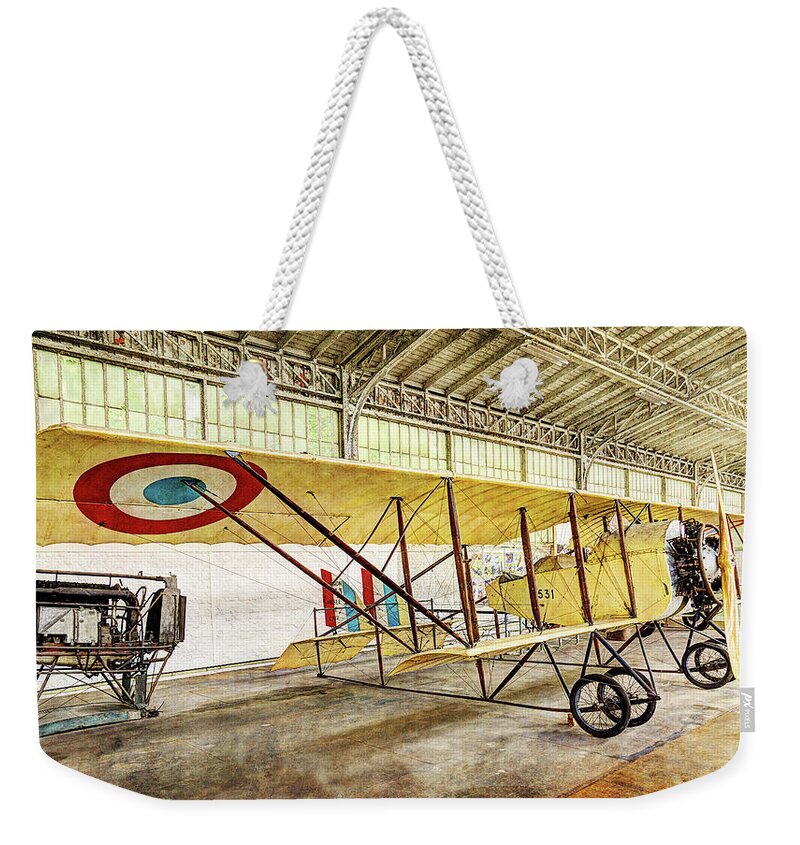 Caudron G3 Weekender Tote Bag featuring the photograph Caudron G3 - Vintage by Weston Westmoreland