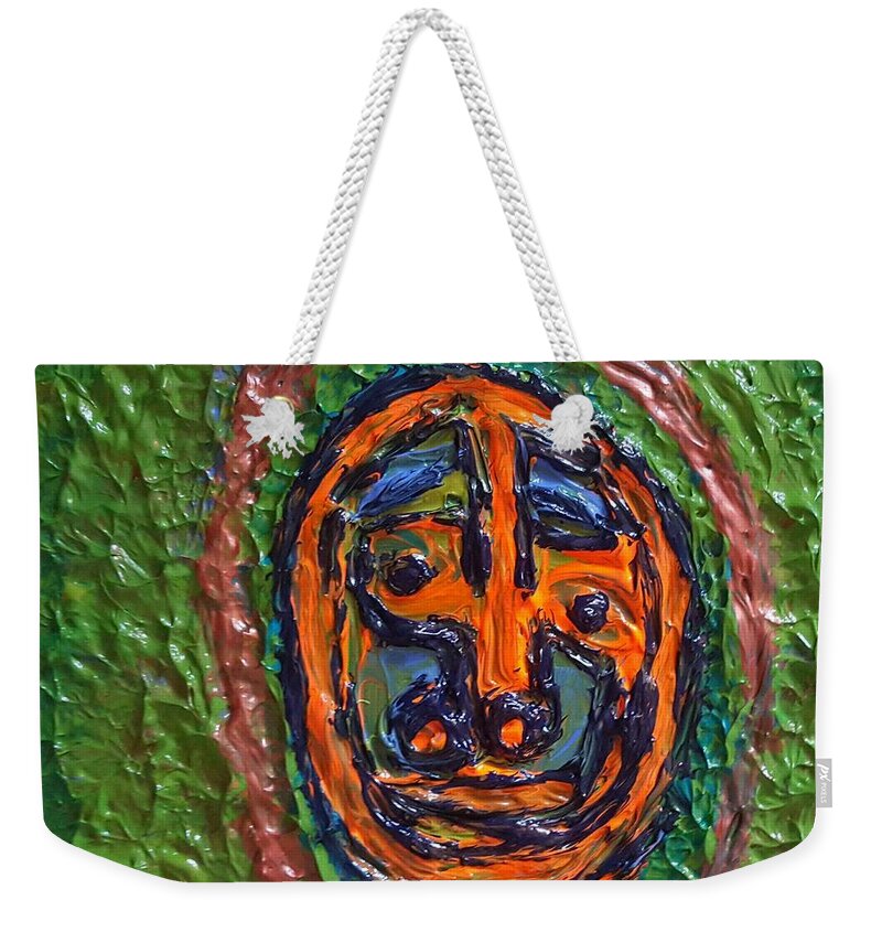 Multicultural Nfprsa Product Review Reviews Marco Social Media Technology Websites \\\\in-d�lj\\\\ Darrell Black Definism Artwork Weekender Tote Bag featuring the painting Caught in the vortex by Darrell Black