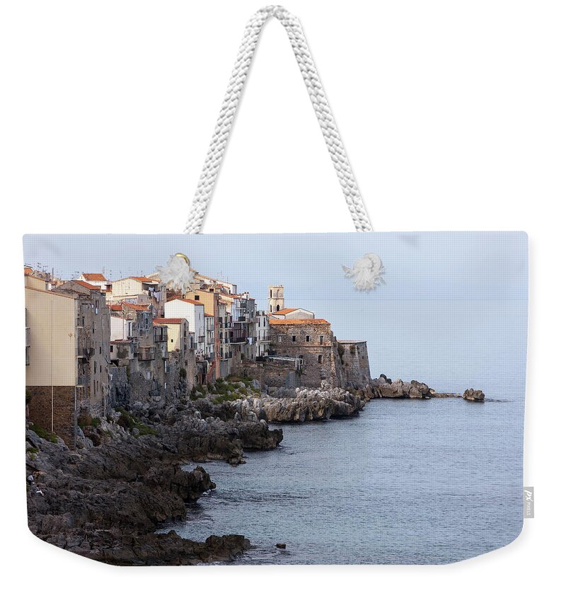Cefalu Weekender Tote Bag featuring the photograph Cefalu, Sicily Italy by Andy Myatt