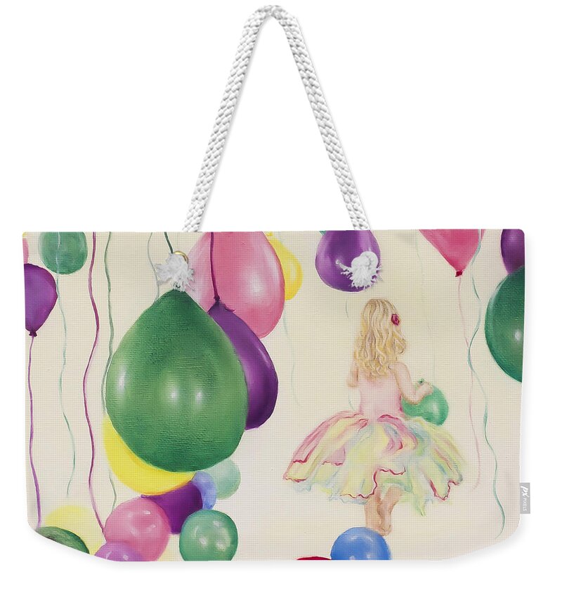 Prophetic Art Weekender Tote Bag featuring the painting Celebrate by Jeanette Sthamann