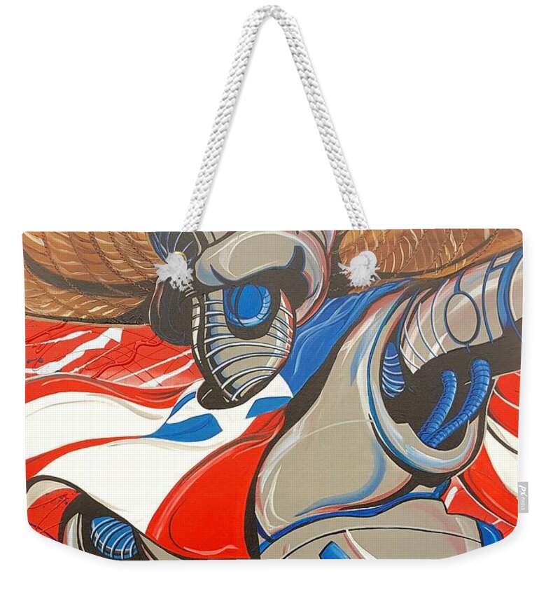 Celebration Weekender Tote Bag featuring the mixed media Celebration by Demitrius Motion Bullock