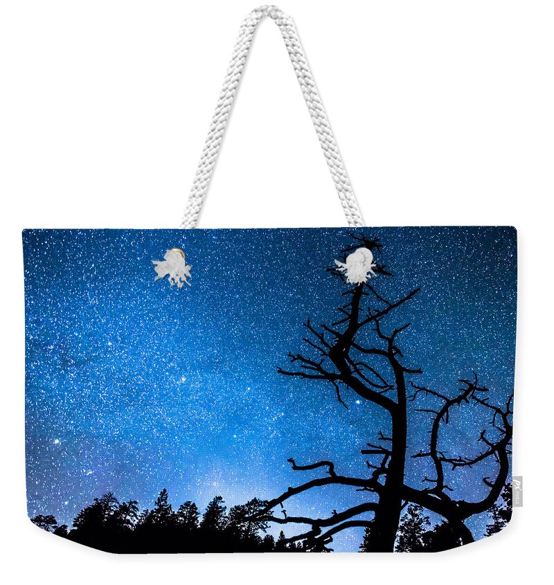 Sky Weekender Tote Bag featuring the photograph Celestial Stellar Universe by James BO Insogna