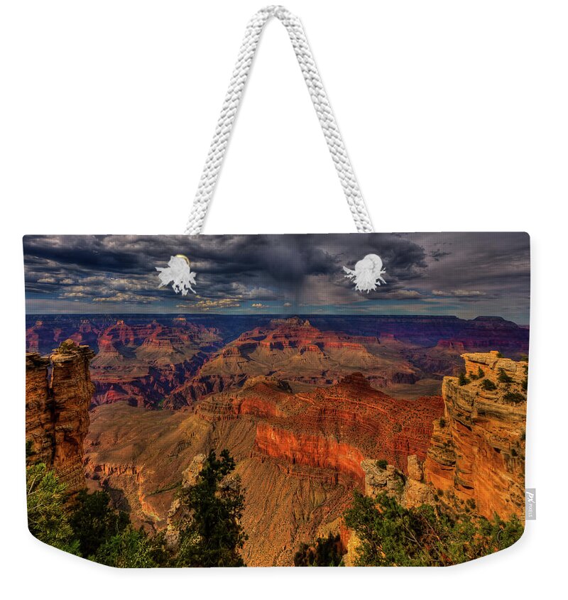 Grand Canyon Weekender Tote Bag featuring the photograph Center Stage by Beth Sargent