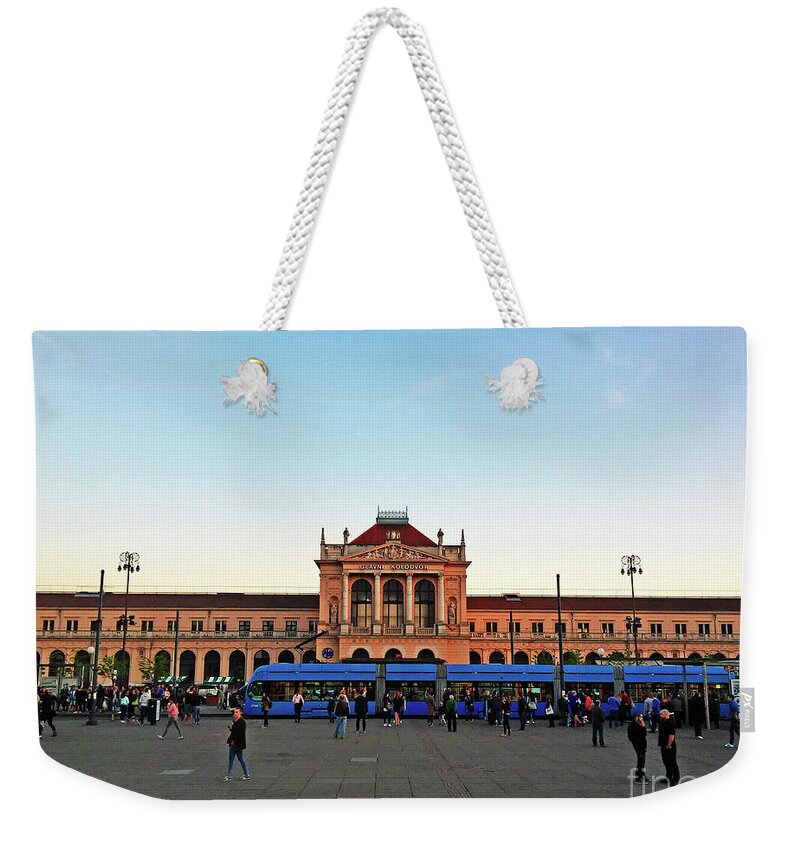 Central Station Weekender Tote Bag featuring the photograph Central Station Zagreb Croatia by Jasna Dragun