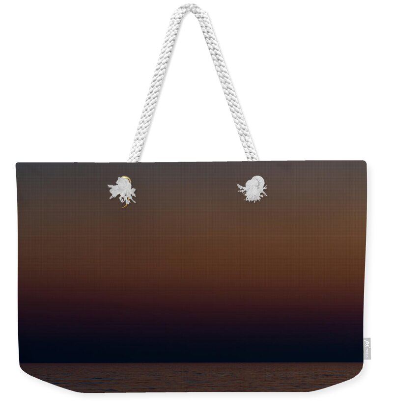 Lake Superior Weekender Tote Bag featuring the photograph Cestial Falcate by Doug Gibbons