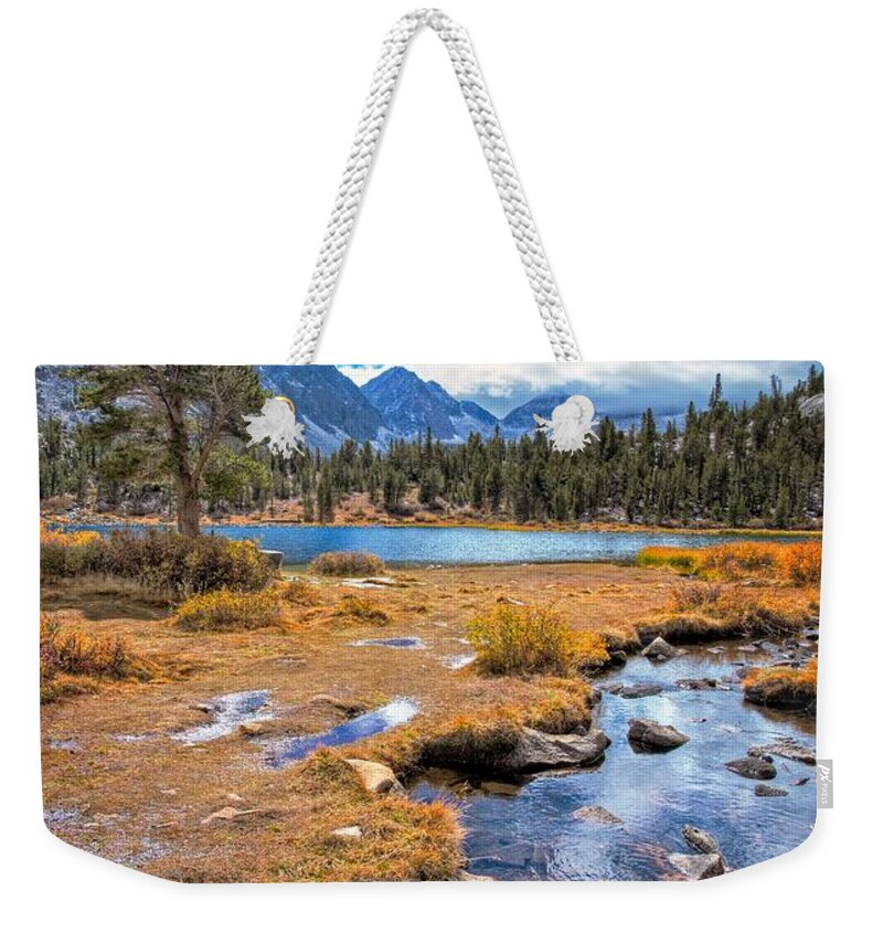 Ruby Creek Weekender Tote Bag featuring the photograph Changing Seasons in Little Lakes Valley by Lynn Bauer