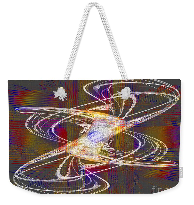 Wall Art Weekender Tote Bag featuring the digital art Chaos by Kelly Holm