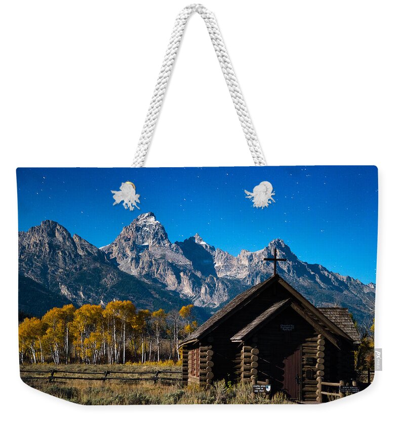 Tetons Weekender Tote Bag featuring the photograph Chapel of Transfiguration by Darren White