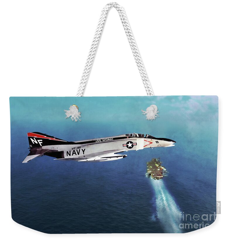 F-4 Phantom Ii Weekender Tote Bag featuring the digital art Chargers by Airpower Art