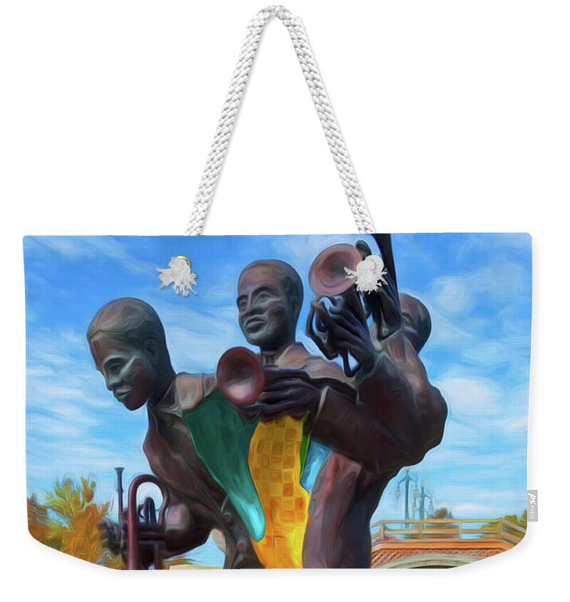 Nola Weekender Tote Bag featuring the photograph Charles Buddy Bolden by Kathleen K Parker