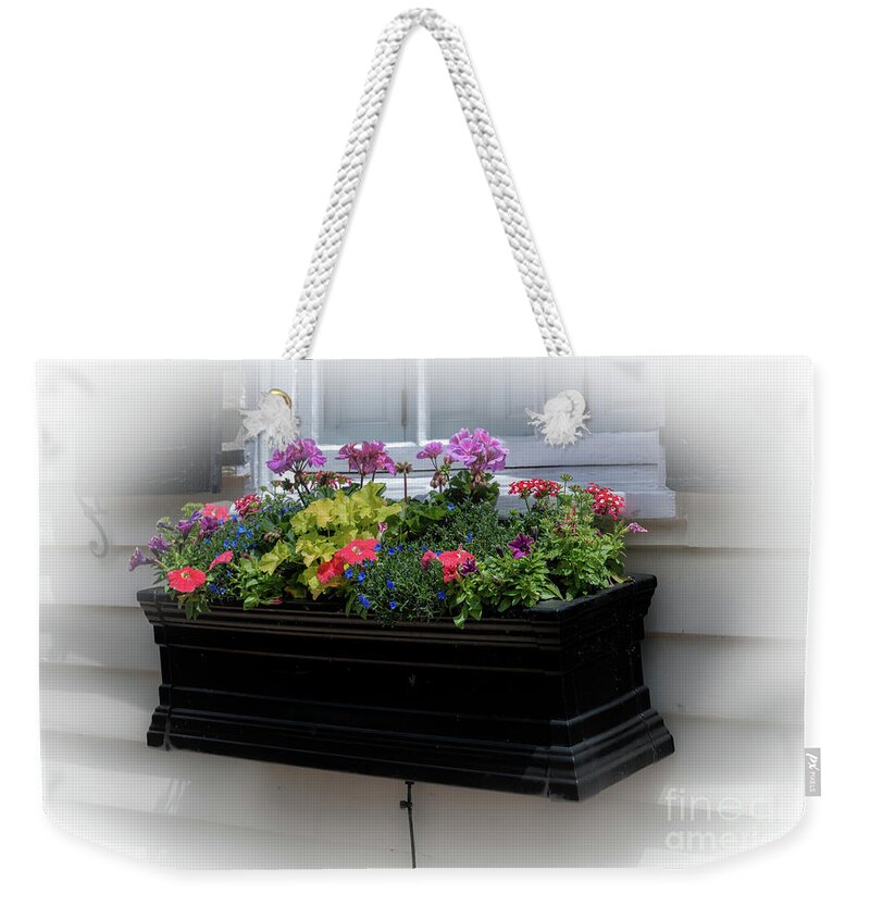 Charleston Window Box Weekender Tote Bag featuring the photograph Charleston Window Box by Dale Powell