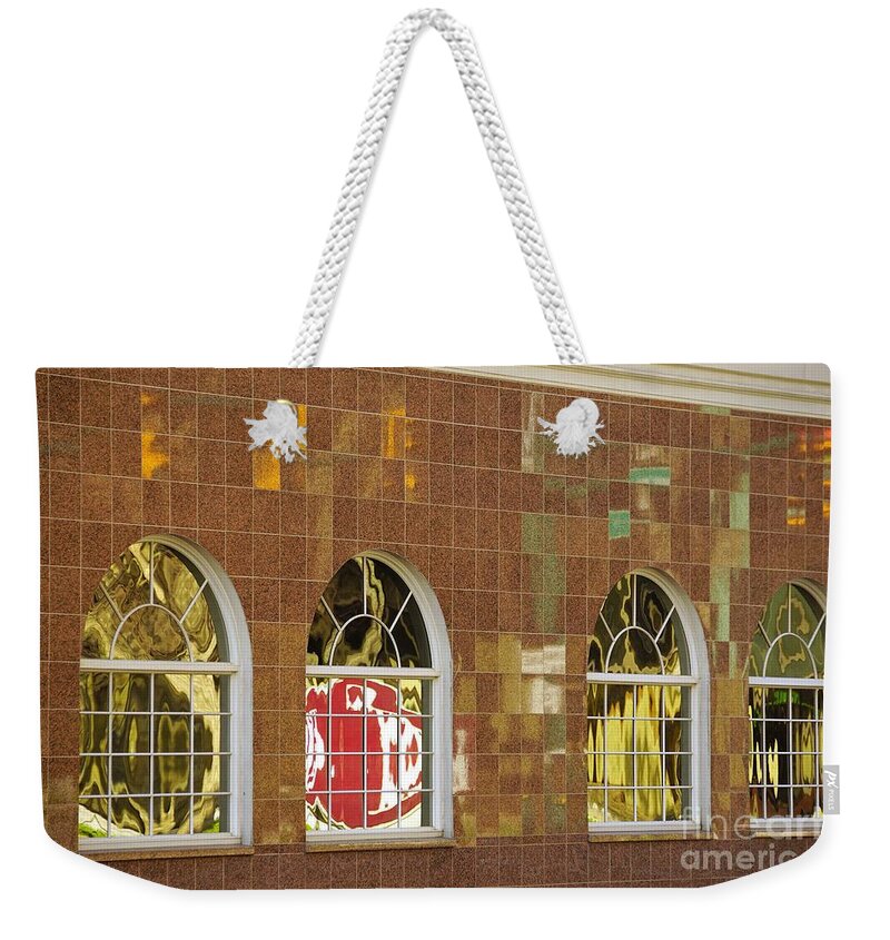 Charleston Weekender Tote Bag featuring the photograph Charleston, WV windows by Merle Grenz