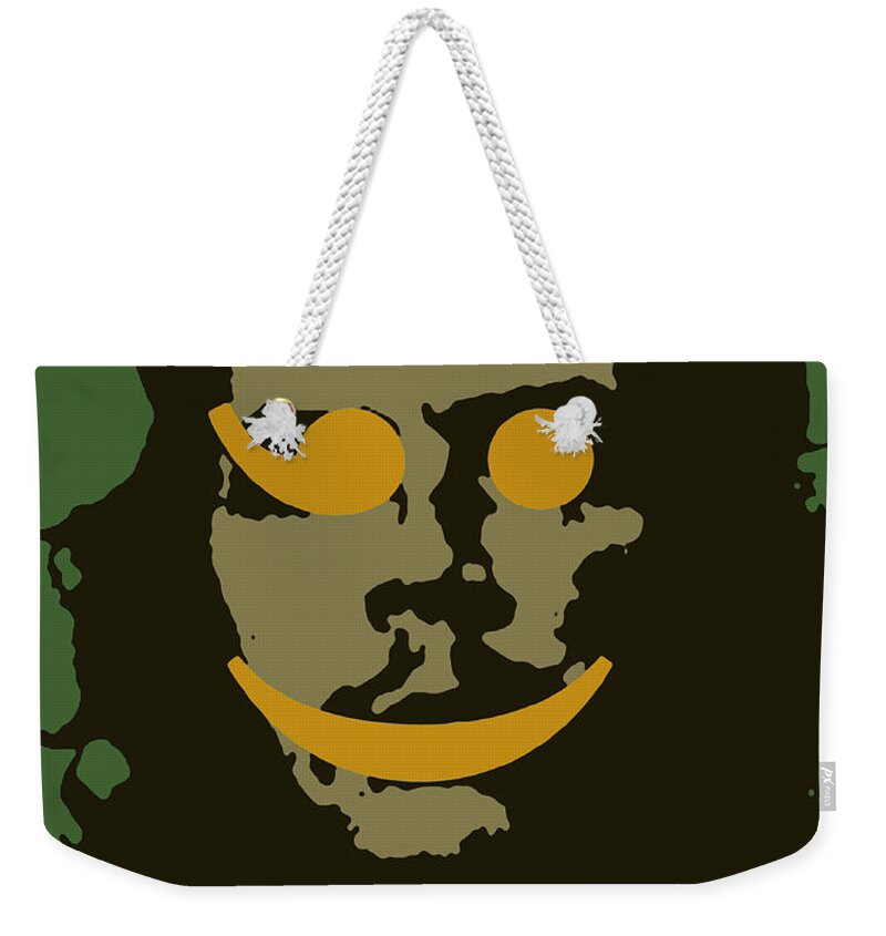 Che Weekender Tote Bag featuring the painting Che Guevara Emoticomunist 1 by Tony Rubino