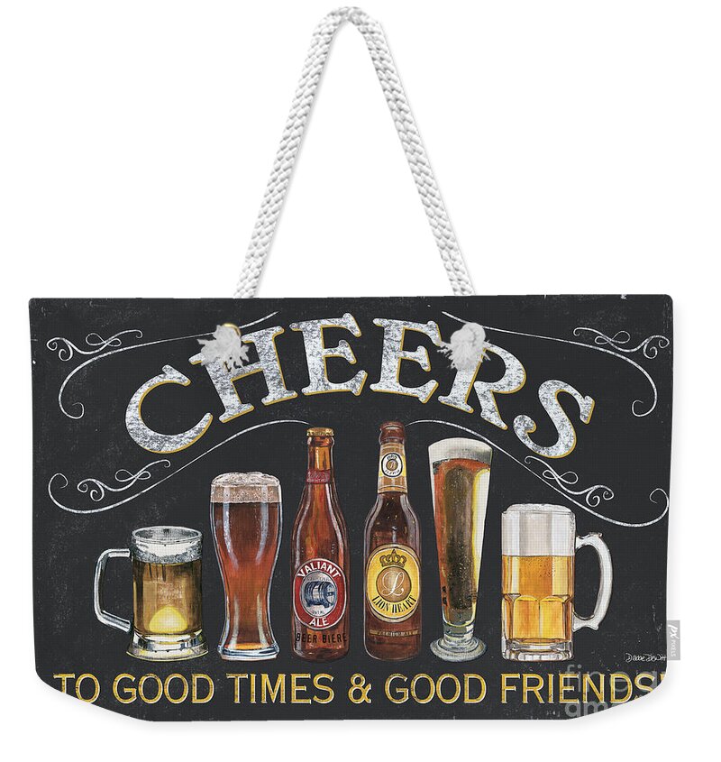 Cheers Weekender Tote Bag featuring the painting Cheers by Debbie DeWitt