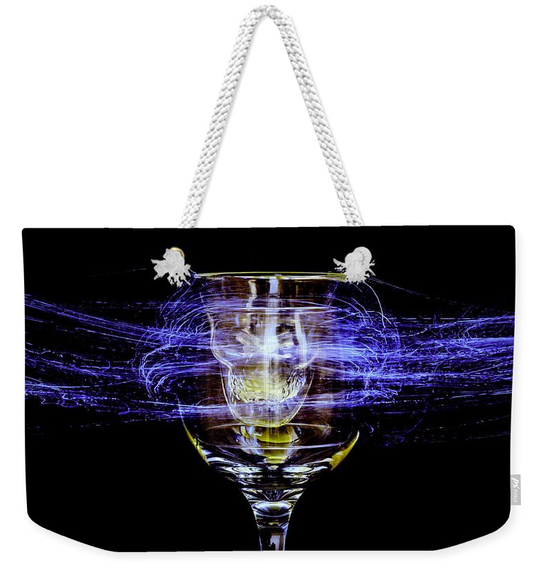 Skull Weekender Tote Bag featuring the photograph Cheese and Wine by Marnie Patchett