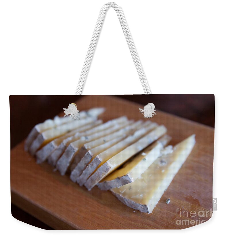 Cheese Weekender Tote Bag featuring the photograph Cheese Tasting by Ana V Ramirez