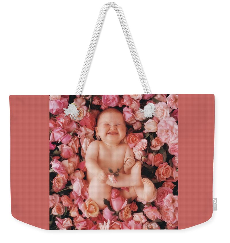 Roses Weekender Tote Bag featuring the photograph Cheesecake by Anne Geddes