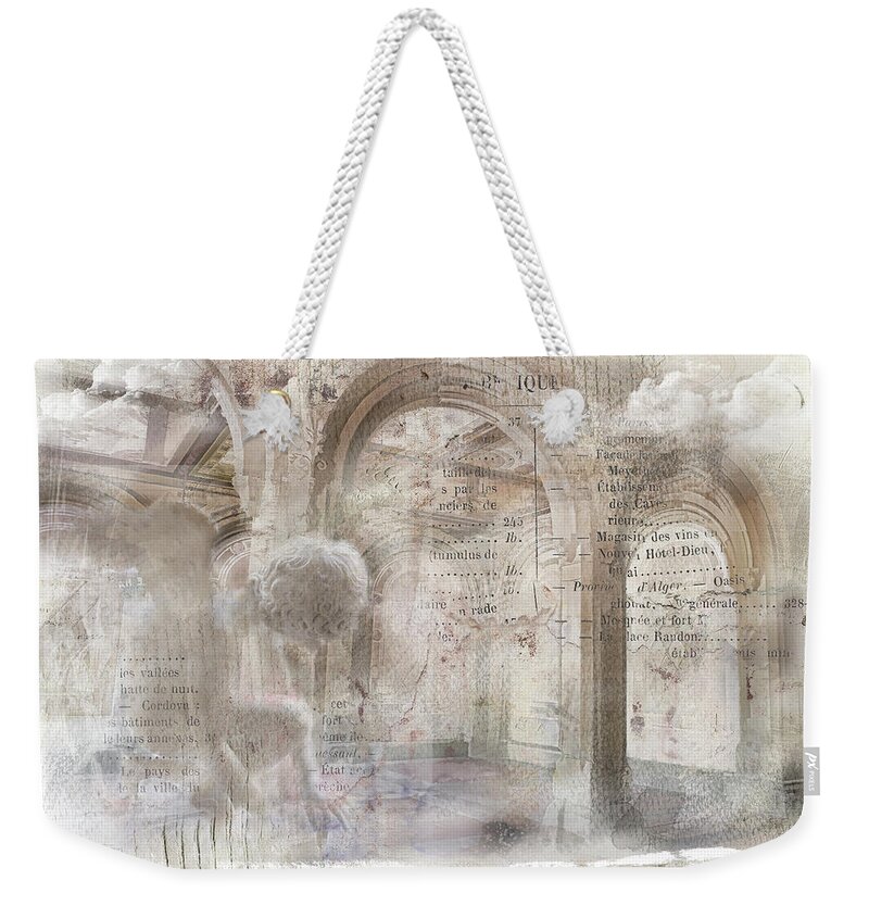 Child Weekender Tote Bag featuring the photograph Cherub at Bethesda by Evie Carrier
