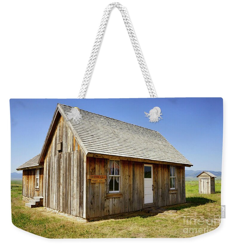 Chesterfield Weekender Tote Bag featuring the photograph Chester Call Cabin by Roxie Crouch