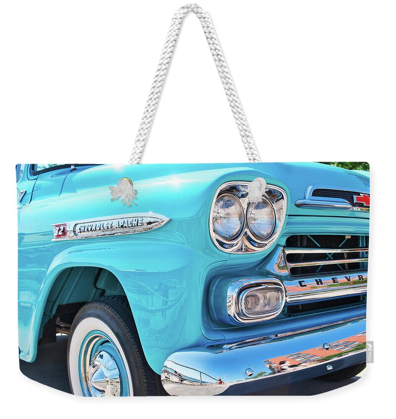 Burlington Weekender Tote Bag featuring the photograph Chevrolet Apache Truck by Nick Mares
