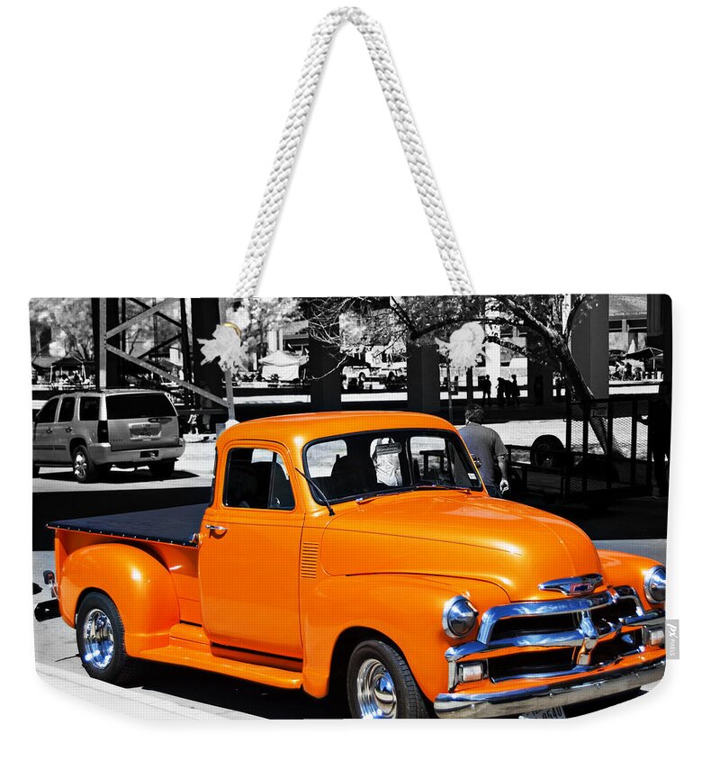 Chevy Pick Up Weekender Tote Bag featuring the photograph Chevy Pick Up by Walter Herrit