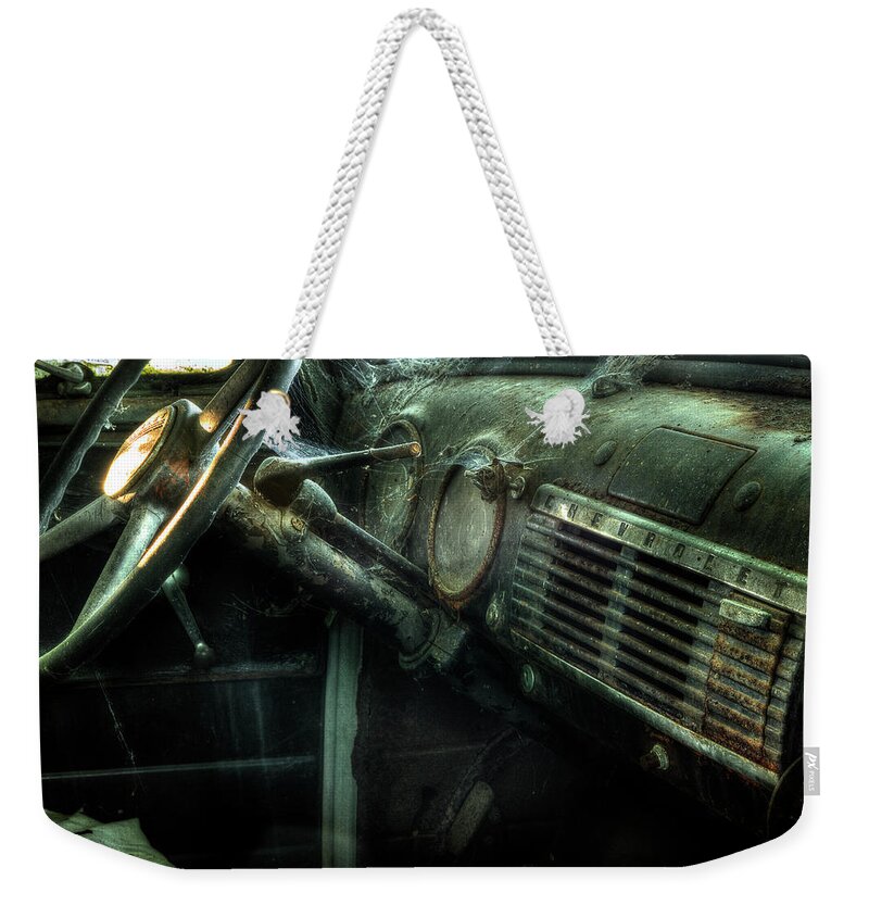 Chevy 3100 Truck Weekender Tote Bag featuring the photograph Chevy Truck 3100 by Mike Eingle
